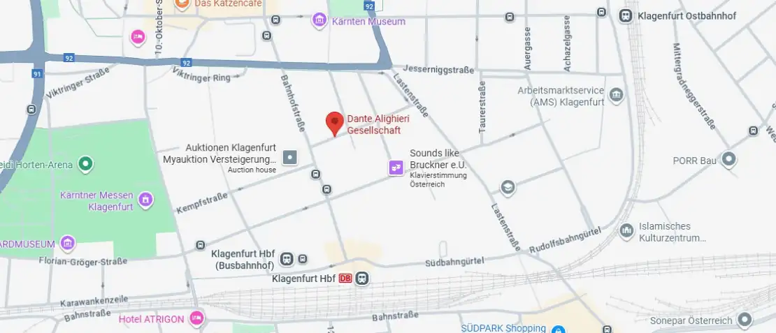 Dante Alighieri Gesellschaft Klagenfurt – Kontakt